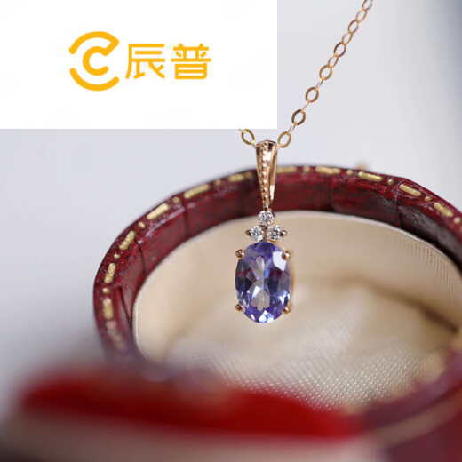Chenpu Korean version single diamond copper silver-plated colorful diamond necklace temperament women's simple pendant jewelry clavicle chain manufacturer approved earrings