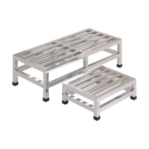 Juli stainless steel base bracket, floor pad, air conditioning bracket, moisture-proof storage rack, load-bearing shelf support frame, height 20cm (one-piece welding), length 80, width 60cm