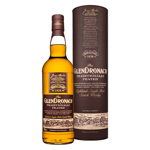 格兰多纳（GLENDRONACH）苏格兰高地单一麦芽威士忌 非冷凝过滤 聚会节日送礼 海外版 格兰多纳  泥煤  700ml 1瓶