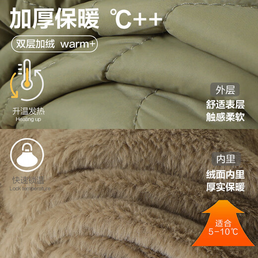 Kaka Panda Baby Kleidung mit Kapuze -Baumwolljacke Winter Kleidung Herbst und Winter Jungen Baumwolljacke Baby Mädchen warmes Top Y9274 Khaki 90 cm
