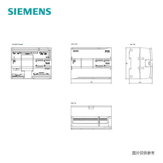 Siemens PLC controller 6ES series compact CPU 1215C, 14DI/10DO/2AI/2AO programmable controller 6ES72151AG400XB0