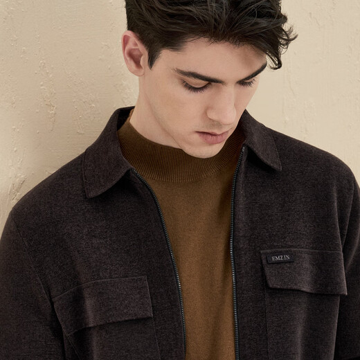 Emz Ordos Veste pour hommes avec laine au début du printemps