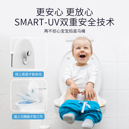 Hehu HERHOOG Toilet Guard Pro automatically disinfects the toilet under the lid. Ultraviolet sterilization and deodorization machine disinfection lamp. Automatically disinfect with just one lid. 2 packs