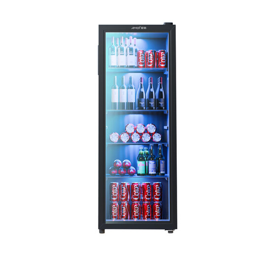 Xia Xin Ice Bar Freezer European Style Constant Temperature Wine Cabinet Hotel Home Living Room Refrigerator Mini Small Single Door Office Fresh Display Sample Tea Beverage Medicine Cabinet Fully Refrigerated + Blue Light Light Level 1 Energy Efficiency 179 Liters