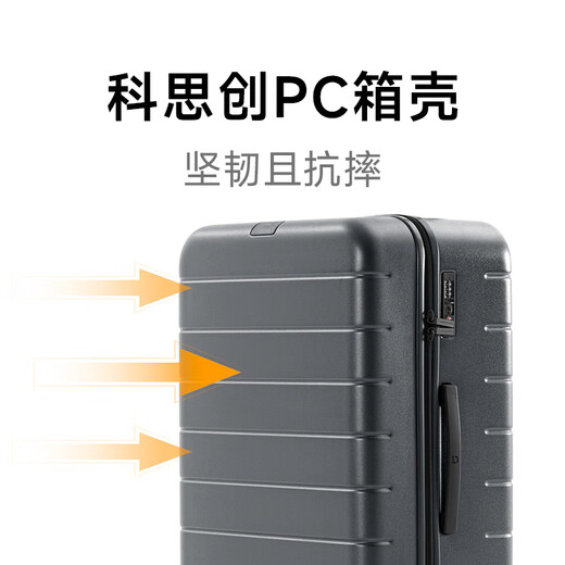 MIJIA XIAOMI MUCHA DE 26 pulgadas Case de 26 pulgadas Madera de gran capacidad PC PASTA CAJA DE PASSACIÓN HOMBRES Y MUJER Caso de cuero Negro