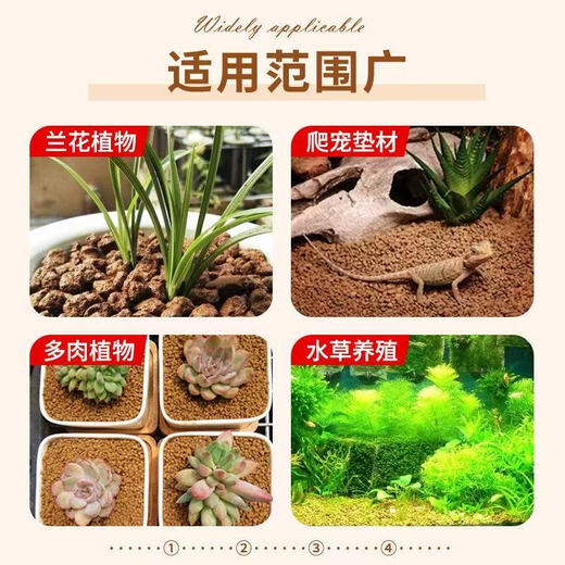 Red jade soil particles for bonsai, large packaging, three volumes and two lines, hard moss climbing pet turtle horned frog, Japanese imported red jade soil 3-6mm, the whole package is about 19Jin, Jin is equal to 0.5kg