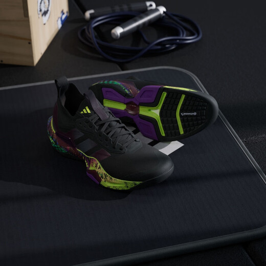 Adidas Lightning Bend RAPIDMOVE ADV 2 JS Comprehensive Training Shoes Men's Adidas Black/Aurora Metallic/Acid Yellow 42.5