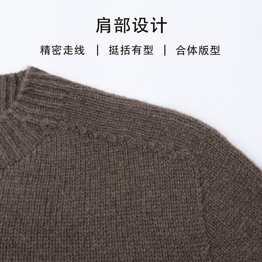 Snow Flying (SNOWFLYING) Soft and comfortable 100% sheep wool women's wool sweater autumn and winter round neck inner long-sleeved sweater for women