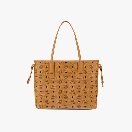 MCM Commuting Popular LIZ Medium Reversible Mother Tote Shopping Bag Cognac Color Christmas Gift