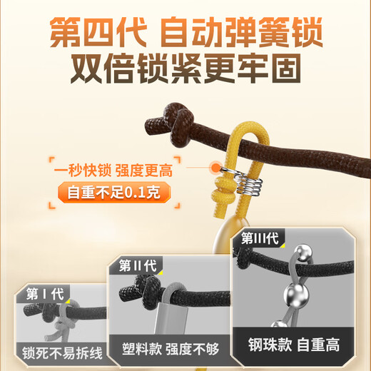 Kawazawa Knotless Quick Lock Line Product Main Line Set Set Imported from Japan Fishing Line Main Line Strong Tension Tied Competition Line Set 5.4m 4 Rolls + Storage Box Scissors No. 2.0