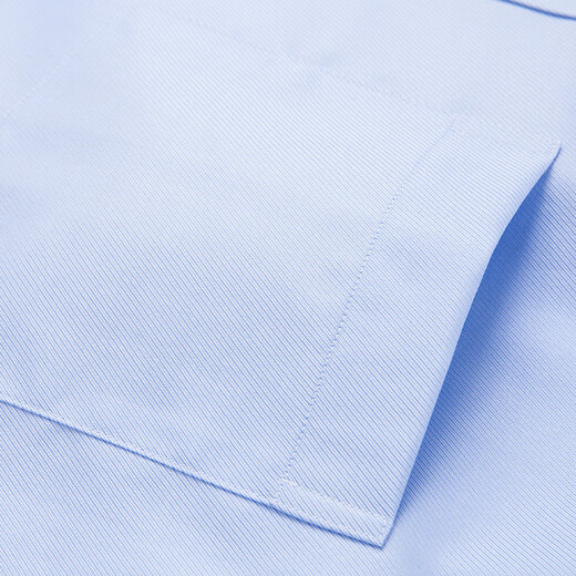 
Hengyuanxiang pure cotton free ironing blue shirt men's short-sleeved summer cardigan formal wear men's half-sleeved white shirt short-sleeved M05-6218 blue (pure cotton liquid ammonia free ironing 38 [weight 100 Jin [Jin equals 0.5 kg]-125 Jin [Jin equals 0.5 kg]]