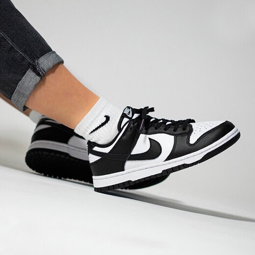 耐克耐克Dunk Low Retro黑白熊猫 舒适百搭 男女款 低帮轻便休闲板鞋 DD1391-100 经典熊猫-男款 39