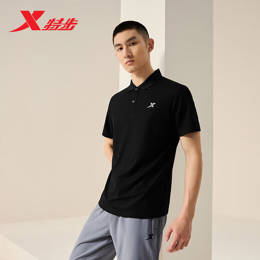 Xtep Sport kurzärmeligter Männer-Polo-Shirt Sommer lässiger Laufsport atmungsaktiv