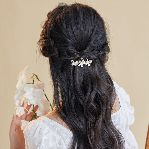 Chimera (CHIMERA) 3-piece hairpin headwear for women, high-end hairpin grabber for the back of the head, shark clip gift box, birthday gift for girls