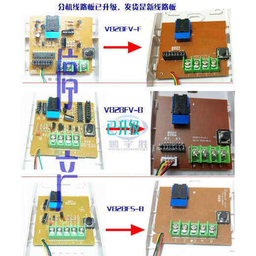 Vision Victa Building Intercom Extension Téléphone Extension Interphone Interphone Extension Four Wire Doorbell Opender 828FV F Four Wire V828FV-F-F (uniquement applicable à la vision
