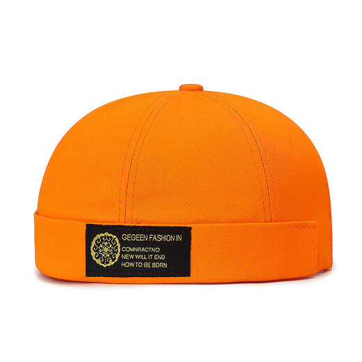 Guapi hat men's hip-hop trendy brimless landlord hat women's four seasons yuppie street retro casual all-match hat in stock black adjustable