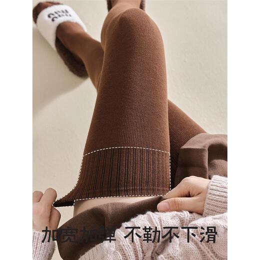 Body-muffing over-the-knee bottoming socks for women, autumn and winter stockings, extra long, warm, high-tube, anti-slip knee pads, winter thigh socks, slimming, black + dark gray, not tight on the legs, 2 pairs, one size fits all - basic style, tube length is about 65cm