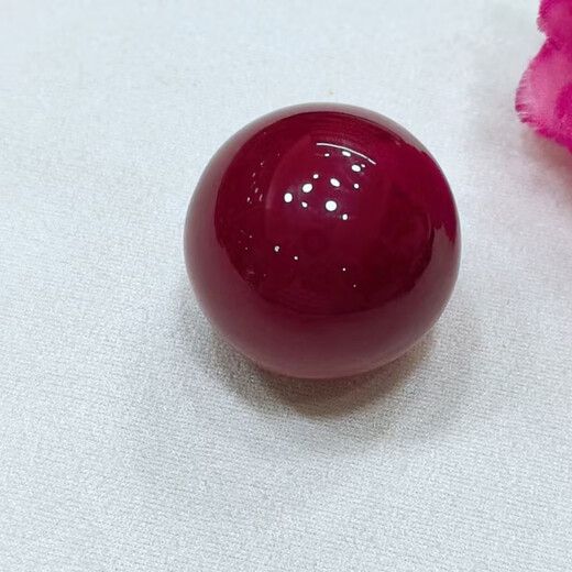 Taijufu Coral Ox Blood Red Blood Red Loose Beads Single Beads Deep Red Natural Multi-Specifications Large Particles DIY Jewelry Seven 18mm 1 Price