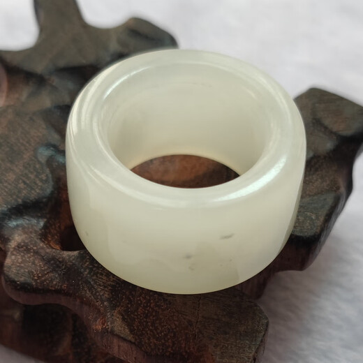 Ya Ge Boutique Jewelry Jade Xiuyan Ring Ring Handmade Jewelry Men's Literary Decoration Light Green 723 Model Inner Diameter 22.9mm Height 28mm Very