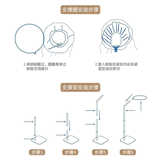 Muji Mother и Baby Baby Mosquito net Детская кровать комара с кронштейном малыш