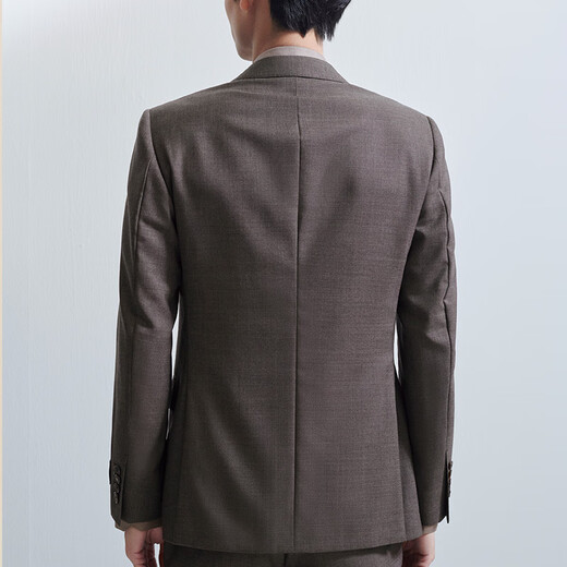 Annunciation Bird Suit Men's Spring Style Men's Business Travel Anti-wrinkle Series Business Casual Suit Suit Suit Pants Suit Men Sheepskin Brown Texture Solid Color (Strong Twist) 50 A (180/100) / Please note waist or pants