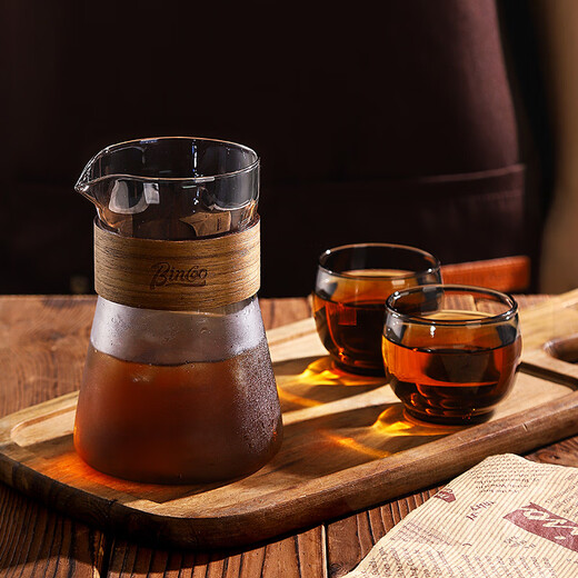 Bincoo coffee sharing pot hand-brewed coffee set glass pot Japanese hanging ear coffee cup cold brew pot tasting cup