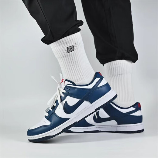 Nike (Nike) Dunk Low Männer mit niedrigem Top Leichter, bequem bequeme einfache einfache Nicht-Schlupf-Anti-Schale-Casual-Sport-Klassiker Ever-Match-Schuhe DD1391-400 Weiß und Blau 40 (250 mm)
