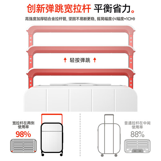 
DTA suitcase trolley case for women with open lid multifunctional wide trolley suitcase password box for men burgundy 20 inches