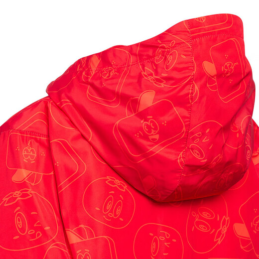 Adidas (adidas) Ropa para niños Chaqueta con capucha para niños con aterciopelio Año nuevo para niños Año Nuevo y caquiadores y chaqueta de bloqueo de color ruyi JF3879 JF3879 110cm