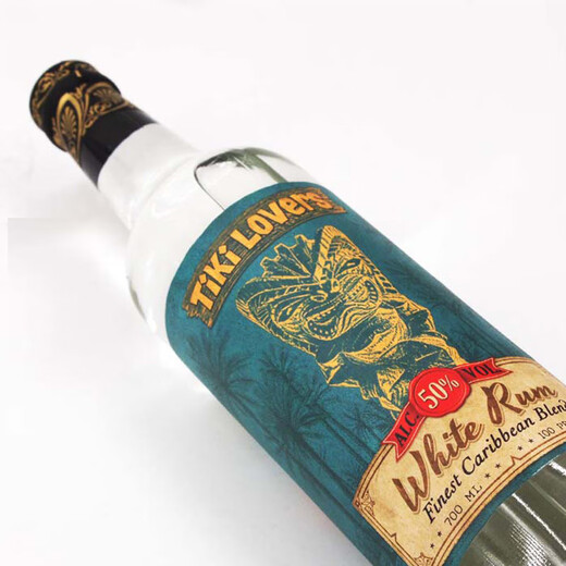 Tiki -Liebhaber [importierte Originalflasche] Karibikstil Rum Fremd Weinbasis Wein Tiki White Rum 700ml