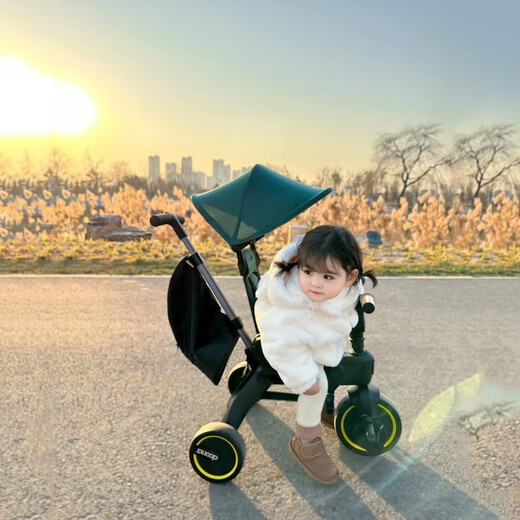 DOONA Liki S3 stroller for children 1-3 years old, tricycle, artifact bicycle, lightweight and foldable S3 bluestone green (official stock)