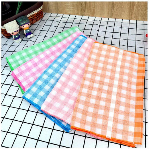 Shantoulin Village Shanghai reine Baumwolle 1048 Sommer Mercury Handtuch Badegesicht Marke Handtuch Plaid Plaid dünner Streifen 1048 Mercury Handtuch zufällige verschiedene Farben 84x35m