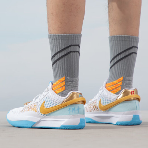 Nike (NIKE) official website official ship store men's shoes new style Morant 1st generation low-top sports casual shoes running shoes Dragon Year limited/Glacier Blue-FV1291-100 44.5