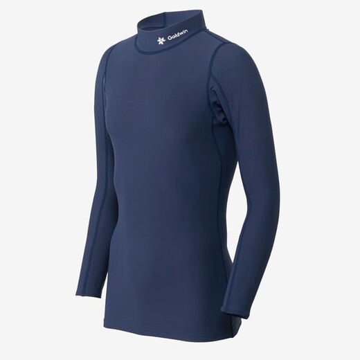 GOLDWIN C3fit Far Infrared Effect Photoelectric Warm Turtleneck Long Sleeve Top Men's Comfortable Pullover Navy Blue S