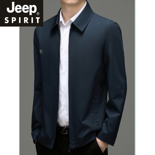 
JEEP SPIRIT Middle-aged and Elderly Dad 2025 Spring and Autumn Business Executive Jacket Men's Lapel Jacket Spring and Autumn Top New Product AL-K2121 Khaki M 17060Jin[Jin equals 0.5 kg] to 90Jin[Jin equals 0.5 kg]