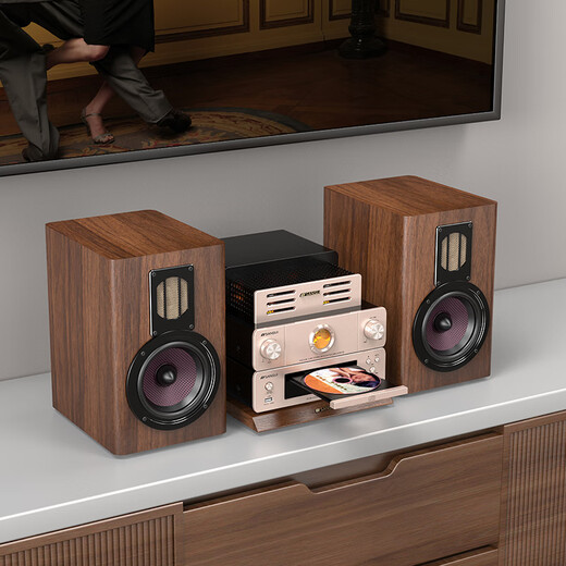Shanshui N7 Heimkino Active Speaker Hifi Bulb Machine Kombination Audioverstärker All-in-One-Wireless Bluetooth-Lautsprecher Subwoofer hochwertiger Home Desktop Audio-CD-Player N7 Lampenmaschinen-Stromverstärker CD-Wiedergabe Audio-Set