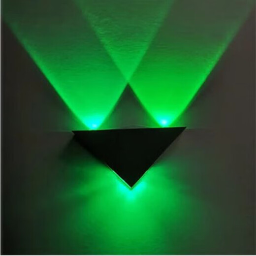 Micro led wall lamp modern simple creative corridor aisle bar club KTV background wall decoration colorful color-changing light 3W green light