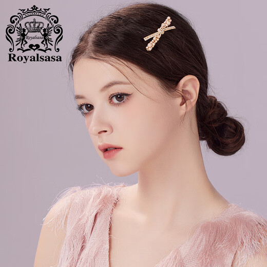 Royal sasa royal salsa hairpin Korean style elegant headwear small fresh hair accessories horizontal clip spring clip hair top clip ponytail clip