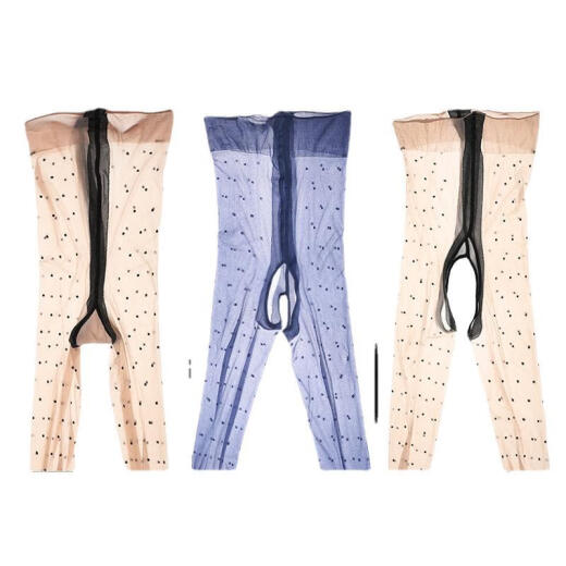 Jiabai Dao Luoying 7371 Aurora Series, Glossy Polka Dot Style, High-Dense Silky Sexy Stockings, Skin Tone, Crotch Closed 7371