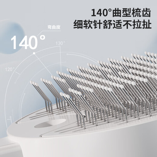 Big Cat Diary Pet Spray Massage Comb Cat Steam Comb Cat Hair Comb Cat Comb Spray Water to Remove Floating Hair No Bathing Comb Pet Spray Comb - Ceramic White