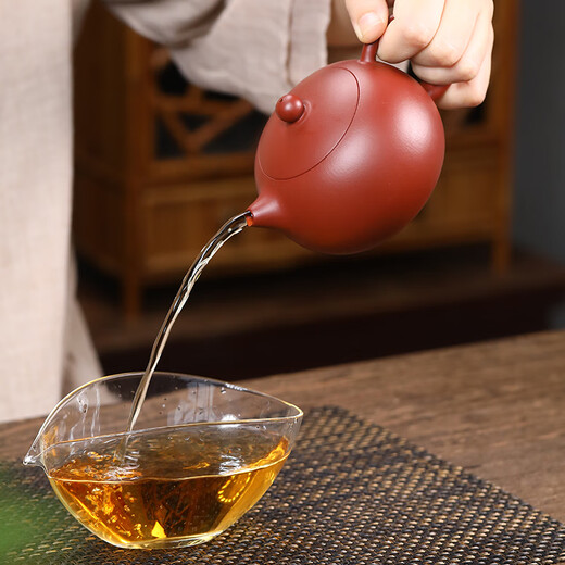 Gold inlaid jade teapot, Yixing raw mineral purple clay teapot, home office teapot, tea kung fu tea set, inlaid cover Xishi teapot