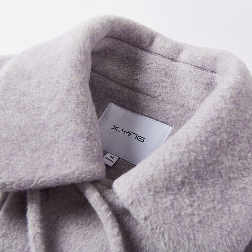 Xiangying Taro Purple Lapel Woolen Jacket Women's 2025 Winter New Small Loose Wool Cape Coat Purple M 160/84A/95-110Jin Jin is equal to 0.5 kg