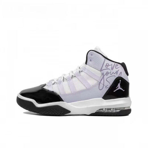 耐克（NIKE）定制 Jordan Max Aura 1 童趣聚会 中帮复古篮球鞋 黑粉 不退不换 AQ9214-121(Team208-黑白熊猫40 39