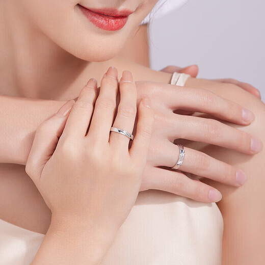 Liuguifu Jewelry PT950 Platinum Ring Surround Platinum Ring Couple Style PT0100031 Men's Ring 5.55g