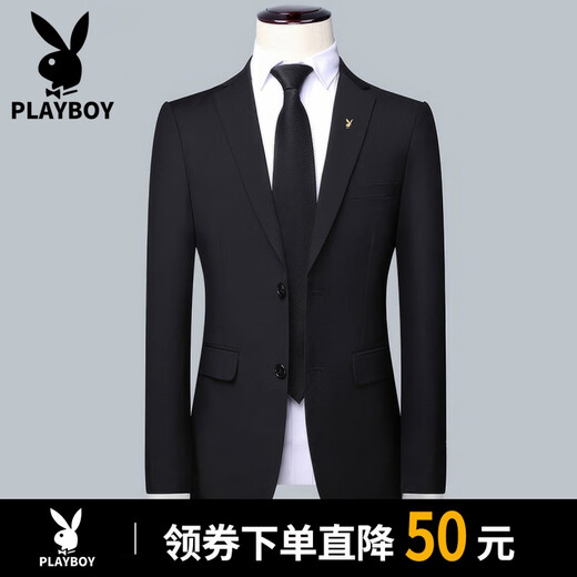 Traje Playboy Traje de negocios delgado para hombres de otoño e invierno para hombres Traje pequeño informal Chaqueta de vestir de trabajo de negocios formal Traje individual gris + camisa + pantalones 3XL 185 Recomendado 145-160 Jin Jin equivale a 0,5 kg