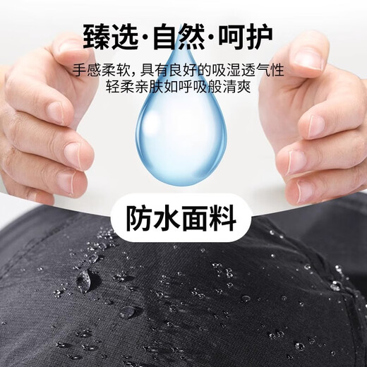 Jeep专业级防晒帽子男士户外夏季防紫外线遮阳帽面罩一体钓鱼渔夫帽 黑色两件套【687款】立体面罩