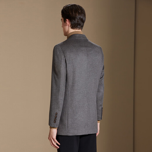 Antonio [Cashmere/lana] Traje de lana crujiente de alta gama para su traje de otoño e invierno de invierno Cubra de lana de cachemira Cazo gris 56 (190/104a)