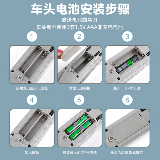 Kawei jouet de train télécommandé jouet ferroviaire à grande vitesse Fuxinghao ensemble alliage petit modèle de train garçon train de piste cadeau modèle de piste électrique Fuxinghao trois sections blanc