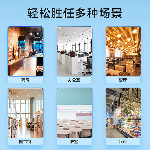 Haier produces 3 HP/5 HP ceiling unit central air conditioner embedded full DC variable frequency powerful cooling and heating one-to-one ceiling-mounted commercial patio unit energy saving Leader 5 HP second-level energy efficiency + Mitsubishi compressor + eight-sided air outlet 380V