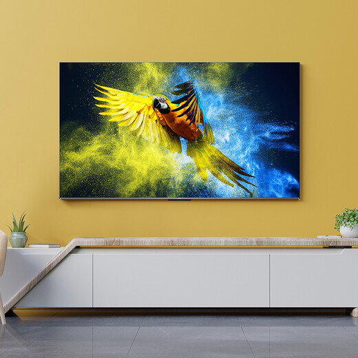 TCL TV 65V6E 65-inch 4K ultra-clear eye protection and anti-blue light ultra-thin metal full screen 2+16GB far-field voice LCD smart flat-panel TV